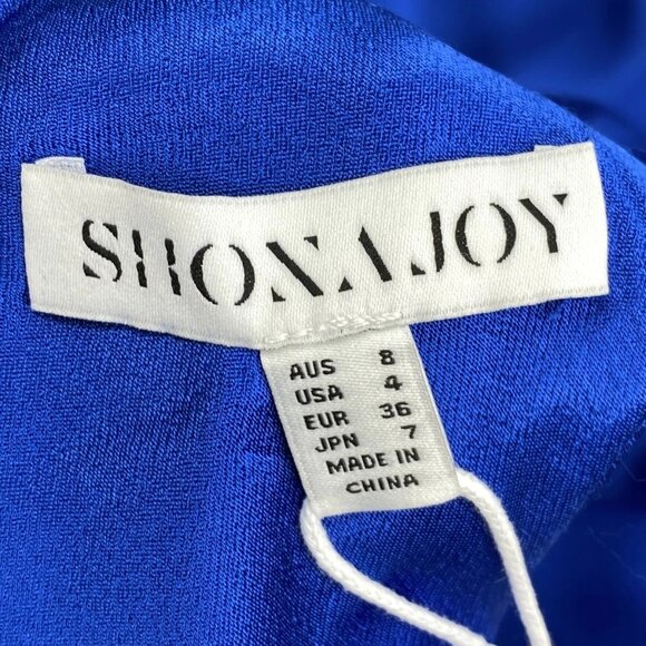 Shona Joy Women’s Tatum Racer Back Scoop Neck Midi Dress Size 4 Ultramarine Blue - Picture 5 of 11